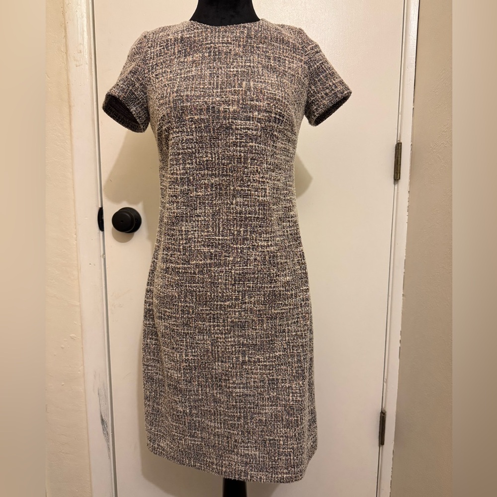 Calvin Klein tweed dress. Size 2. Multi color with gray being main color.